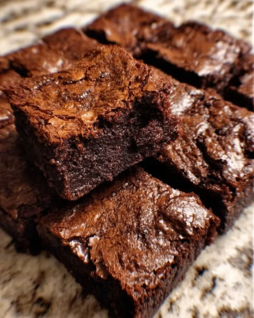 Delicious brownies made from the best brownie recipe, chocolatey and fudgy.