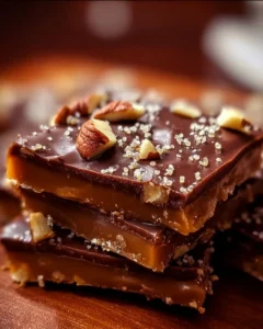 Delicious homemade classic Christmas toffee in festive packaging