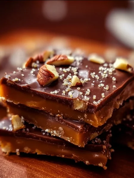 Delicious homemade classic Christmas toffee in festive packaging