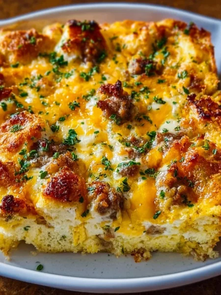 Cozy Christmas Breakfast Casserole recipe from Martha Stewart for holiday brunch
