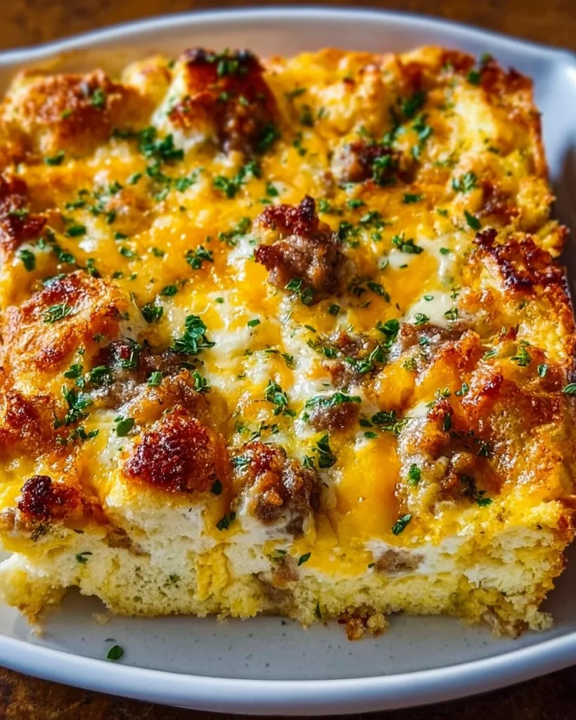 Cozy Christmas Breakfast Casserole recipe from Martha Stewart for holiday brunch