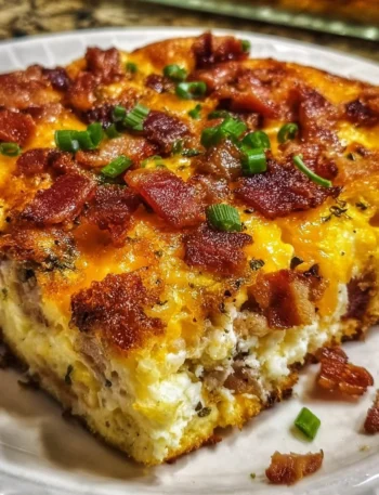 Crack Breakfast Casserole with eggs, cheese, and sausage