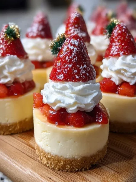 Gnome Mini Cheesecakes, a fun and delicious dessert idea