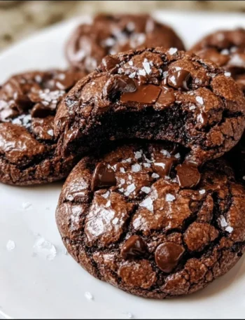 Decadent gourmet brownie cookies on a rustic wooden table
