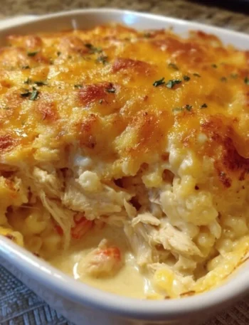Baked chicken casserole dish inspired by Paula Deen's recipe