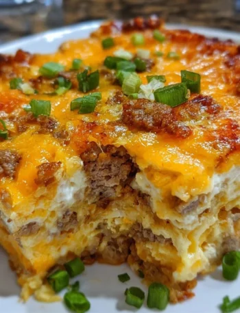 Ultimate overnight breakfast casserole with eggs, cheese, and veggies