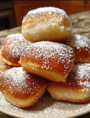 Vanilla French Doughnuts with a fluffy texture and sweet glaze.