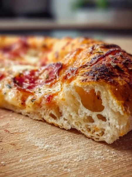 Artisan pizza dough recipe for crispy and chewy crust