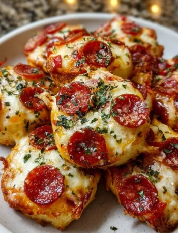 Delicious Christmas pizza bites ready to serve for the holiday season