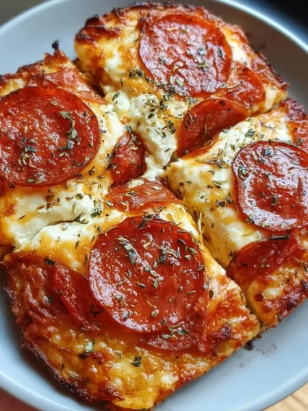 Viral cottage cheese flatbread pizza topped with fresh ingredients