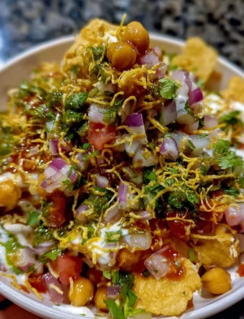 Delicious crispy fried dough snack served with a dipping sauce