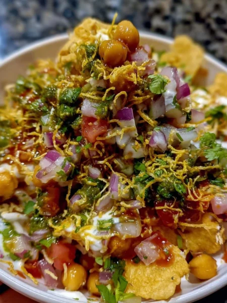 Delicious crispy fried dough snack served with a dipping sauce