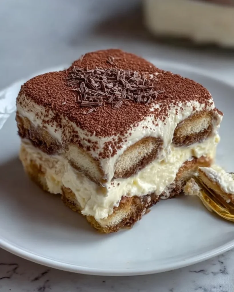 Delicious homemade tiramisu dessert served in a glass